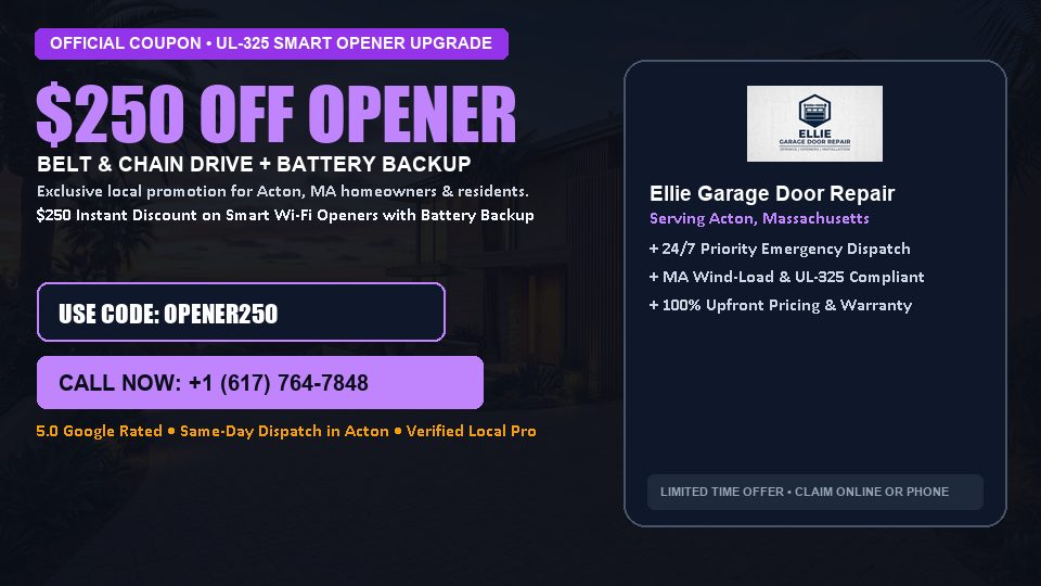 Ellie Garage Door Repair $250 OFF Premium LiftMaster Opener Installation